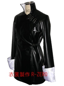 黒いレザージャケット風オーダーメイド衣装製作例