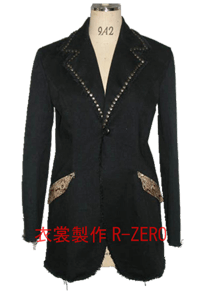 黒いジャケットオーダーメイド衣装製作例