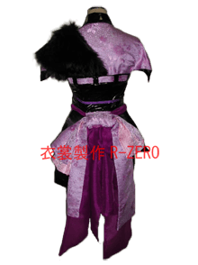 紫と黒の和服アレンジ風衣装製作事例