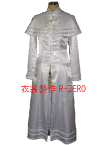 白いコスプレ風オーダーメイド衣装製作例