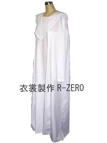 白いワンピースのオーダーメイド衣装製作例