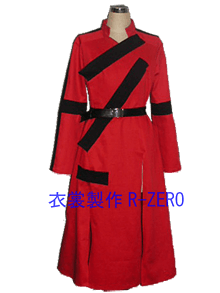 赤いコート風オーダーメイド衣装製作例