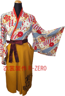 袴タイプオーダーメイドよさこい衣装製作例
